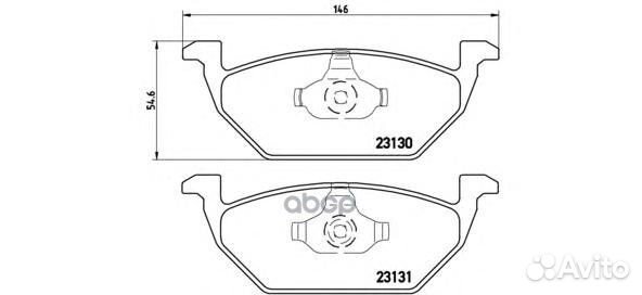 Колодки торм.пер. P85041 Brembo