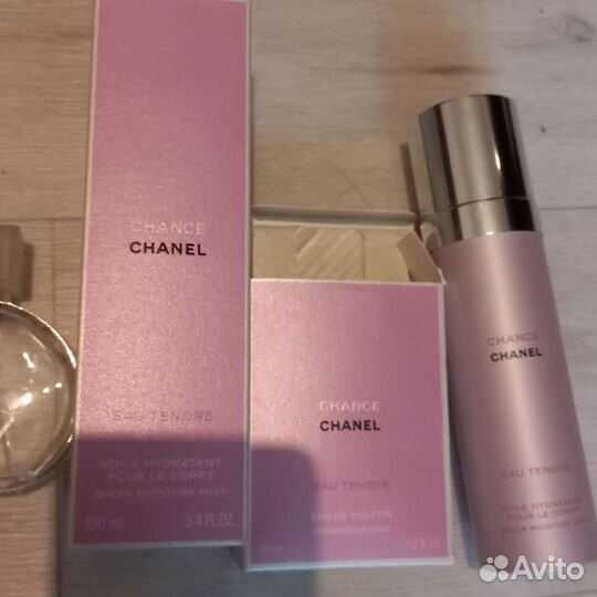 Духи шанель шанс tende + дымка(ориг.)