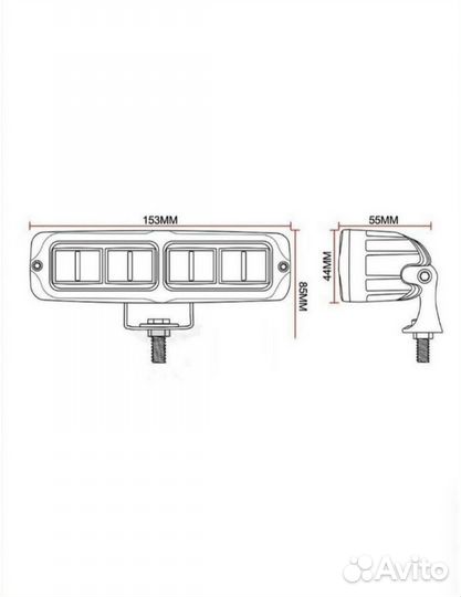 Автомибильные светодиодные фары 40W