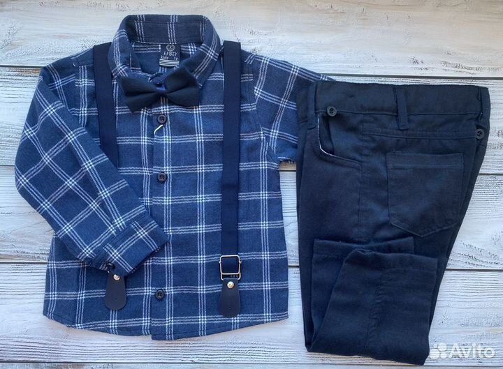 Комплект рубашка и брюки 86 92 98 104 размер