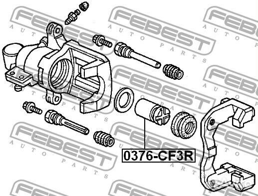 Поршень суппорта тормозного заднего с механизмом