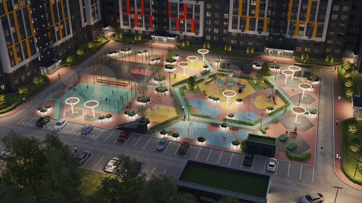 2-к. квартира, 64,6 м², 1/16 эт.