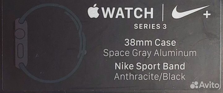 Часы apple watch 3 38 mm nike