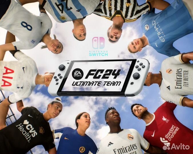 Nintendo Switch + FC 24 (Fifa 24). Гарантия