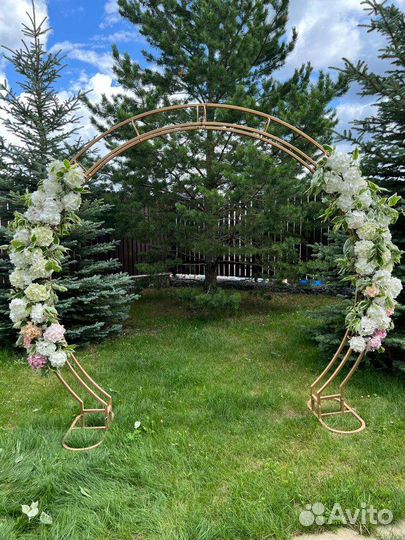 Свадебный декор в аренду, арки, стойки для фотозон