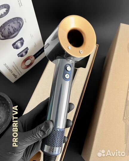 Фен dyson supersonic hd08 малайзия, дайсон синий