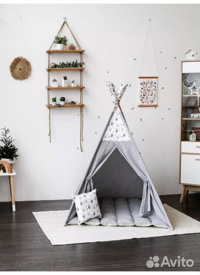 Детская палатка вигвам бу лен