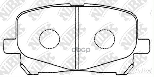 Колодки тормозные дисковые передние NiBK PN1448