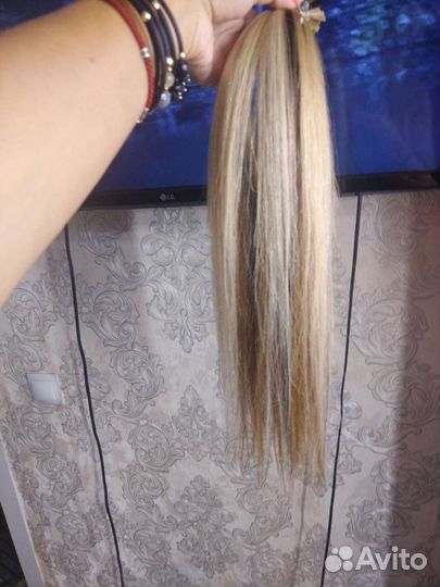 Волосы для наращивания славянка 50 см