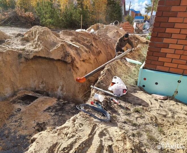 Услуги по изготовлению канализации 10.7 куба в дом