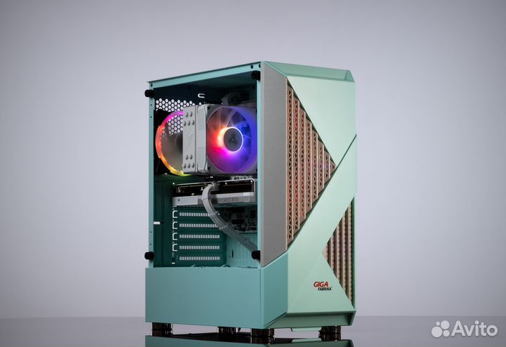 Игровой пк fear102 RTX 2060 Super 8GB б.у. xeon E5-2660 V3 Evesky firerose F3-A green