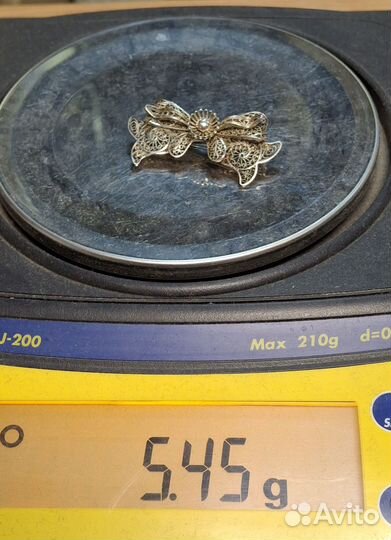 Серебряная Брошь 