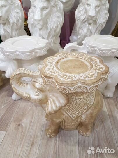 Столик-подставка-кашпо Слон