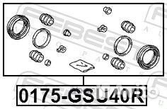 Ремкомплект тормозного суппорта 0175-GSU40R Febest