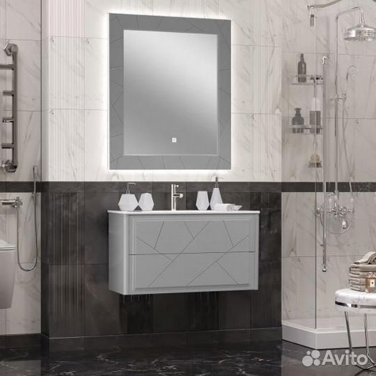 Тумба opadiris Луиджи 90 сер мат подвес CeraStyle