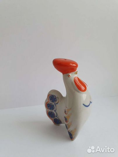 Петух. Солонка. Перечница. Статуэтка. Фарфор СССР
