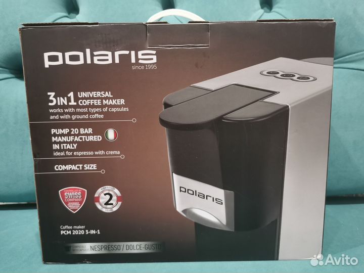 Кофеварка капсульная polaris PCM 2020 3-in-1 Новая