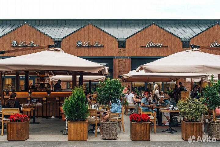 Зонт усиленный для кафе и ресторанов