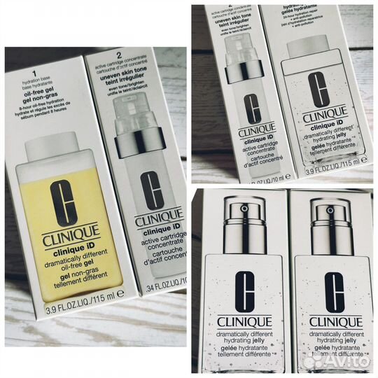 Clinique лосьон желе концентрат наборы
