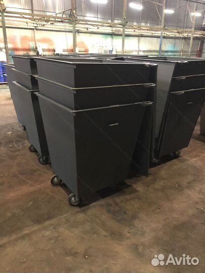 Мусорный контейнер из металла 0,75 м3 Арт ж11245