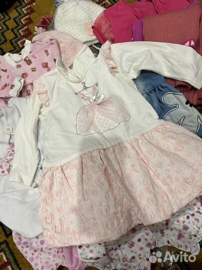 Вещи пакетом на девочку 80 86
