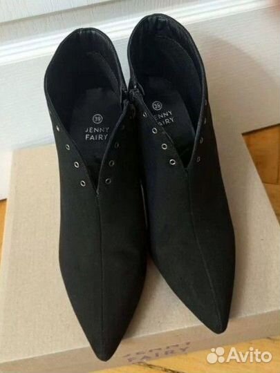 Ботильоны женские замша