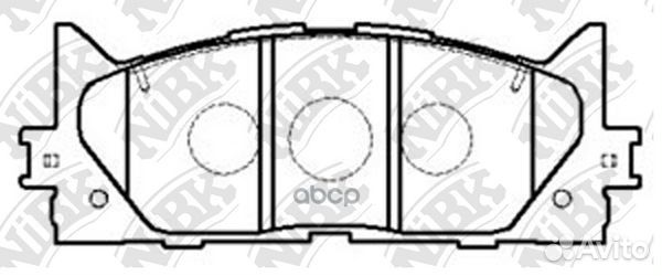 Колодки тормозные дисковые передние NiBK PN1521