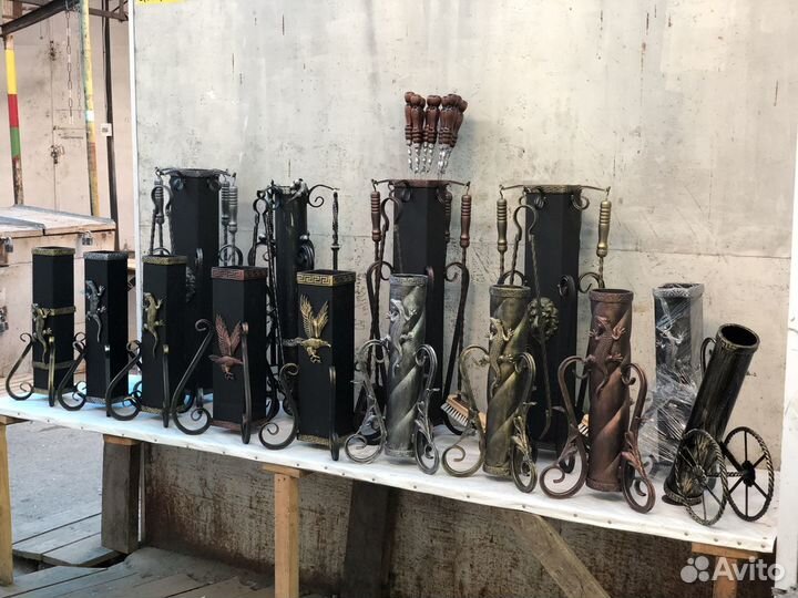 Подставки для шампуров ковка