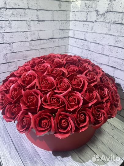 Розы из мыла 73 шт. (Ручная работа)