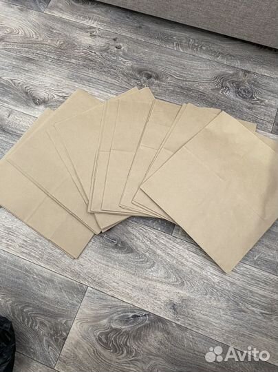 Крафттовый пакет 32 на 36 см 17 штук