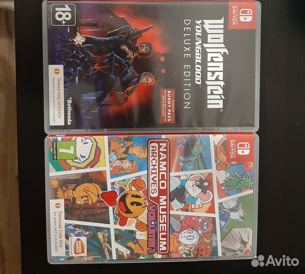 Коробочки для картриджей Nintendo Switch