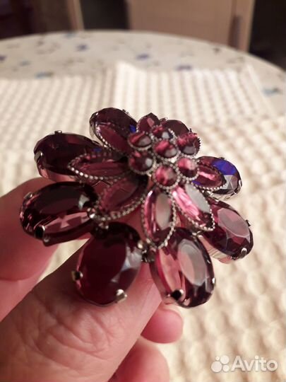 Брошь цветок, винтаж