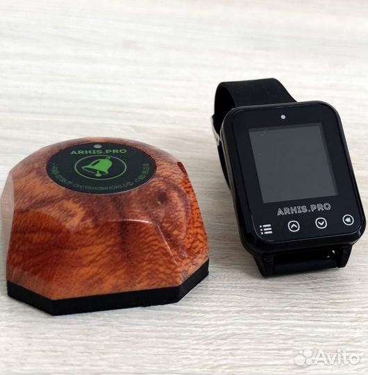 Кнопка вызова официанта Бургер с часами Элит