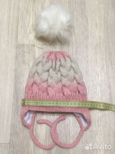 Шапка зимняя д/девочки на 1 годик(+)