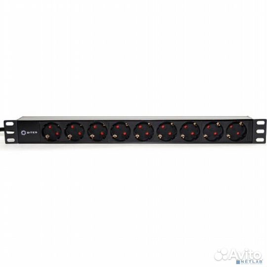 5bites PDU919P-02 Блок розеток 9S / PVC / 1U / 19