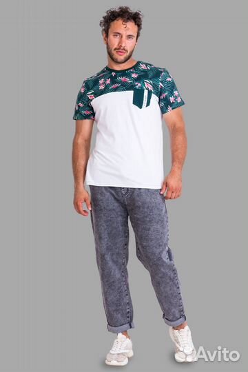 Футболка - белый №Н-50509. Оптом