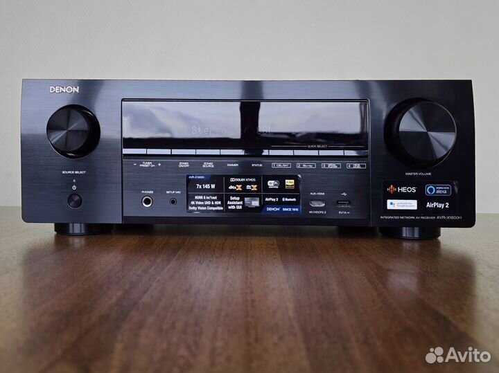 Denon AVR-X1600H Сетевой AV-ресивер 7.2