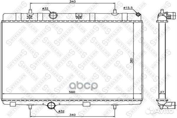 10-26119-SX радиатор системы охлаждения Citroe