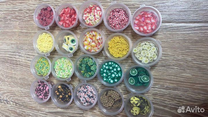 Набор фимо 20 шт, добавки для слаймов