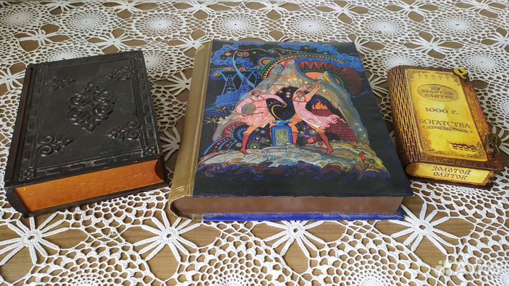 Шкатулки деревянные СССР резные роспись