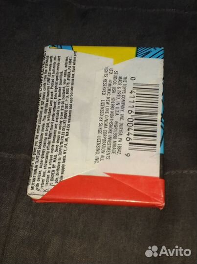 Черепашки ниндзя 1989/90 год со жвачкой topps