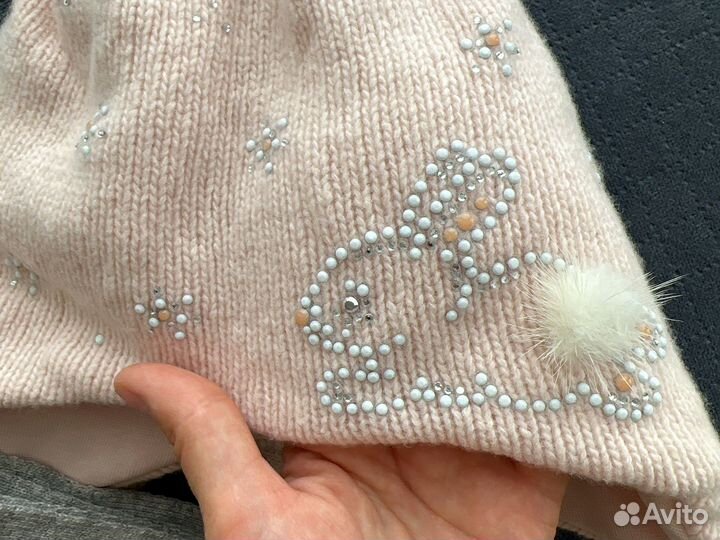 Шапка зимняя на девочку mothercare и шарф benetton