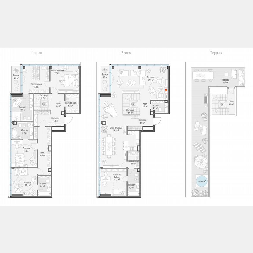4-к. квартира, 295 м², 9/10 эт.