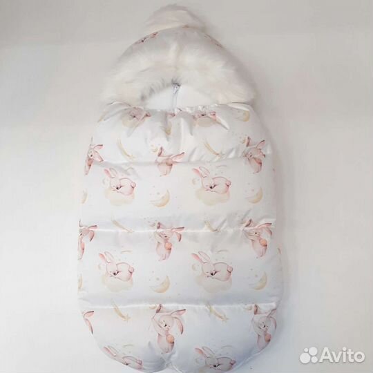 Кокон на выписку зима Зайка