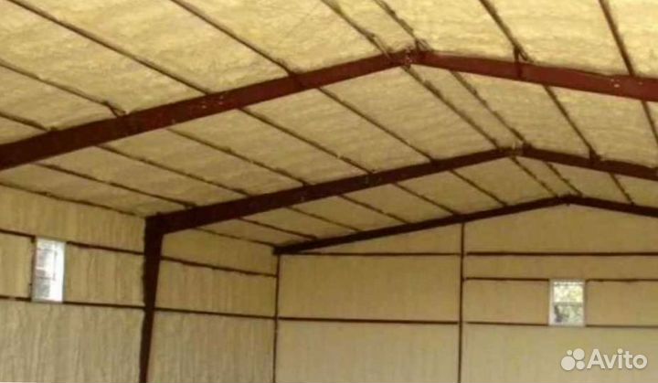 Утепление ангара пенополиуретаном (ппу)