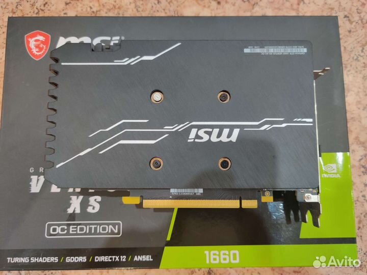 Видеокарта MSI GTX 1660 6Gb