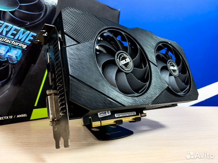 Видеокарта Asus Dual GTX 1660 Super 6Gb OC Evo