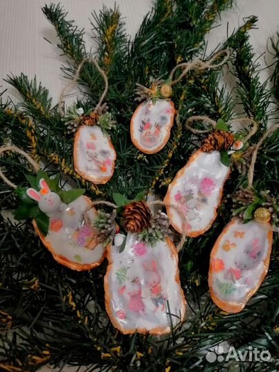 Елочные игрушки ручной работы