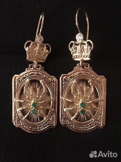 Серьги золотые