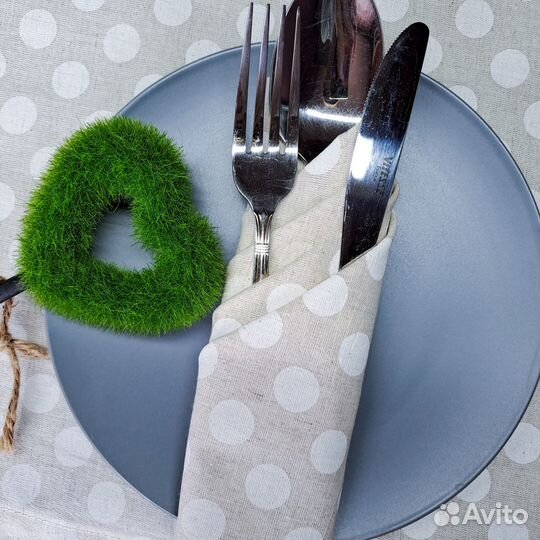 Салфетки сервировочные лен, 4 штуки